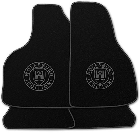 Perfekt Fußmatten Schwarz Nadelfilz (Q100) mit Druck WOB Rand und Print. Wahl von Farben