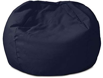 rucomfy Beanbags Small Kids Indoor/Outdoor Bean Bag. Children's Outside Garden Chair. Pre-Filled Water Resistant & Durable. 50cm x 65cm (Navy Blue, Beanbag Only)