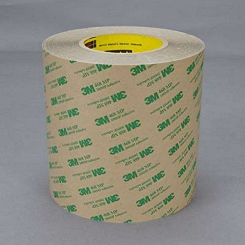 StickersLab - Marke 3M 468MP doppelseitiges Schaumstoff-Klebeband, transparent, 55 m (100 mm x 55 m).