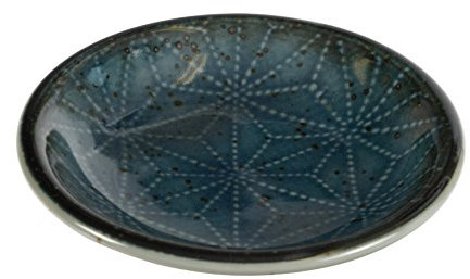 Tokyo Design Studio Kamon Salsa di Soia Piatto, Porcellana, Blu, 9,5 x 2 cm