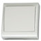 Evila - Conmutador superficie 80x80 10a 250v blanco