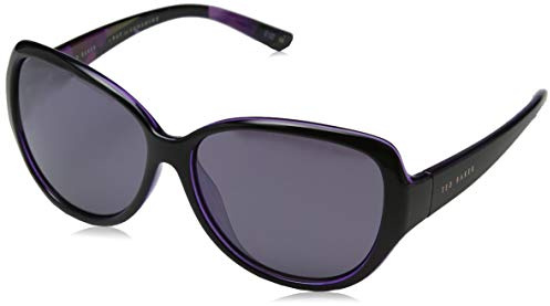Ted Baker London Women's Shay Sunglasses, Black/Purple, 7 1 4 UK