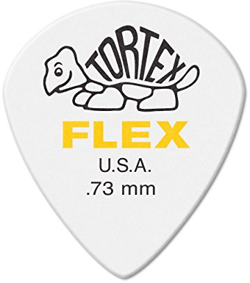 Jim Dunlop 466P0.73 Tortex Flex Jazz III Xl Picks, .73 mm, Set of 12 Pieces
