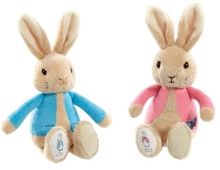 Peter Rabbit knuffel 19cm blauw/roze