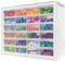 IRIS USA Plastic Drawer Storage Organizer, 24-Drawer Teacher Toolbox Bead Small Parts Organizer Cabinet for Hardware Crafts Nuts Bolts Tools Sticker Home Business Scrapbook Art Hobby Garage - White