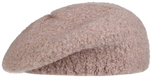 bedacht Boina Bratz Alpaca Mujer - Made in Italy de Lana Vasca Invierno otoño/Invierno - Talla única Rosa Palo