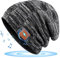 Geschenke für Männer Bluetooth Mütze Weihnachten mit Kopfhörer Wichtelgeschenk Ideen Musik Strickmütze Nützliche Angler Fahrrad Schwarz Einheitsgröße