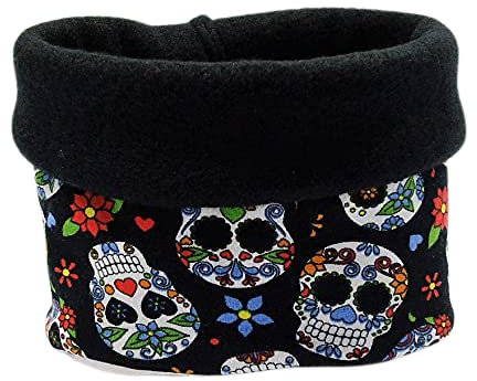 Hundeloop, Hundeschal, Baumwolljersey u. Fleece,Größe S bis 35 cm Kopfumfang