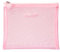HAIR BURST Pink Mesh Wash Bag — Travel Packing Organizers Essential, Quick-Dry Mesh Washing Bag with Nylon Zip, Silicone Puller for Beauty Products, Vitamins - 20x16cm