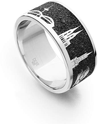 DUR Unisex NachtringKöln aus 925er Silber Größe 54 (17.2) R4775.54, 54 (17.2)