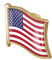 Onsinic Amerikanische Flagge Revers Pin, Usa Abzeichen Brosche Vereinigte Staaten Flagge Pins Souvenir National Neuheit Zubehör