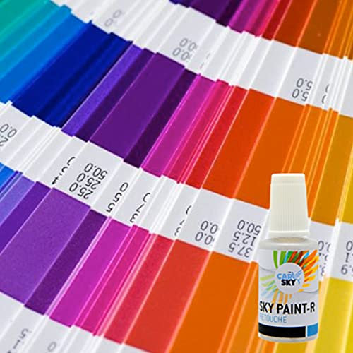 CARSKY Stylo retouche peinture carrosserie compatible avec Mercedes AXINIT BRONZE MET 1288 (flacon pinceau 20ml) + vernis brillant (flacon pinceau 20ml)