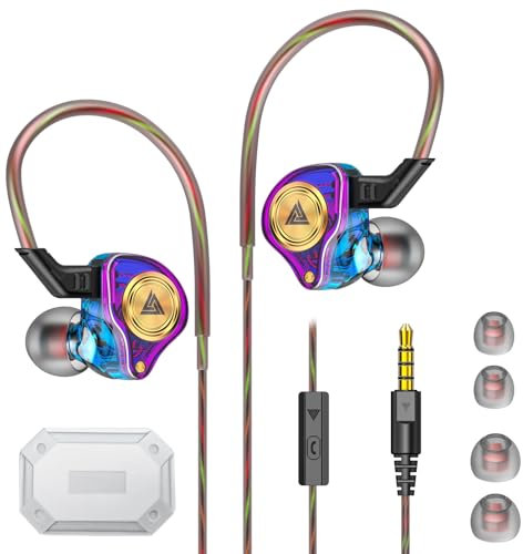 Coolden Earphones Wired In-Ear Headphones Wired Earphones Earbuds with Mic 3.5mm Jack Noise Isolating HiFi Stereo Volume Control Running Headset Compatible with iPhone Samsung Android Tablets Laptop