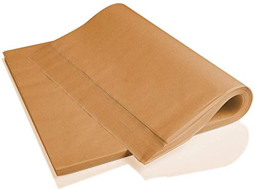 Generic Lot de 100 feuilles de papier parchemin pour la cuisson - Papier sulfurisé pré-découpé non blanchi avec revêtement antiadhésif rectangulaire pour séparer les pattys, les biscuits, pour le