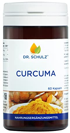 DR. SCHULZ - Curcuma Kapseln mit Piperin I gelöst in Öl mit Vitamin E I die natürlichste Art und Weise Curcuma als Nahrungsergänzung zu verzehren I 60 Kapseln