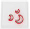 JUST CUTTERS Moon Shaped Cutters | MINI/Tiny Plastic Cutter for Baking, Fondant, Clay, Pastry, Icing, Jewellery (1.5CM + 2CM + 3CM)