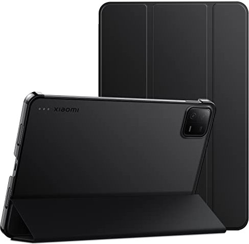 JETech Hülle für Xiaomi Mi Pad 6/6 Pro (11 Zoll, Modell 2023, 6. Generation), Dünn Ständer Harter Rücken Abdeckung Schutzhülle mit Auto Schlafen/Wachen (Schwarz)