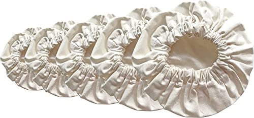 5-Pack Organic Bowl Cover Stretchable Reusable Linen Lids Food Storage Bowl Covers for Leftovers | 100% Cotton Cloth Machine Washable (S,M,L,XL,XXL)