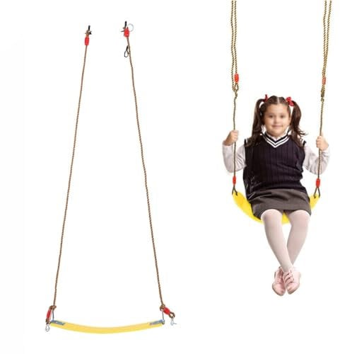 HYGRAD Kids Garden Swing Seat - Childrens Outdoor Swing Seat with Belt, Garden Games and Climbing Activities for Fun Outdoor Kids Play Equipment