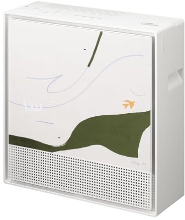 Coway Airmega 250 Art Series - Purificador de aire inteligente, purificador de aire True HEPA con tecnología inteligente, cubre 881 pies cuadrados Green Breeze