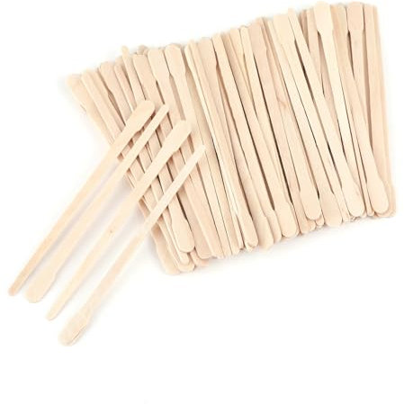 Lot de 200 Spatules en Bois pour Épilation à la Cire, Bâtons Jetables pour Sourcils, Lèvres et Corps, Accessoires d'Épilation Professionnels, Usage Unique et Hygiénique