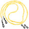 Molain Brillenkette für Damen, Brillenhalter Riemen Brillen Kette, Brillenband Damen Bunte Perlen Anti-Rutsch für Brillenzubehör Brillenbänder für Damen Herren Sport Brillen und Sonnenbrillen(gelb)