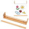 OLYCRAFT Kraftpapierrollenhalter Zur Wandmontage Für 30.5 cm Papier Hölzerne Staffelei Papierrollenhalter Kraftpapierrollenspender Für Küche Heimwerkerraum Büro Geschäft Lebensmittelgeschäft