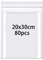 Rshuhx 80pcs Plastic Bags Resealable Clear Grip Seal Bags Heavy Duty Thicken 160μm 20cmX30cm Sealable Bags Suitable for Books Documents Clothes Jackets Shirts Hats Scarves Shoes Travel Storage