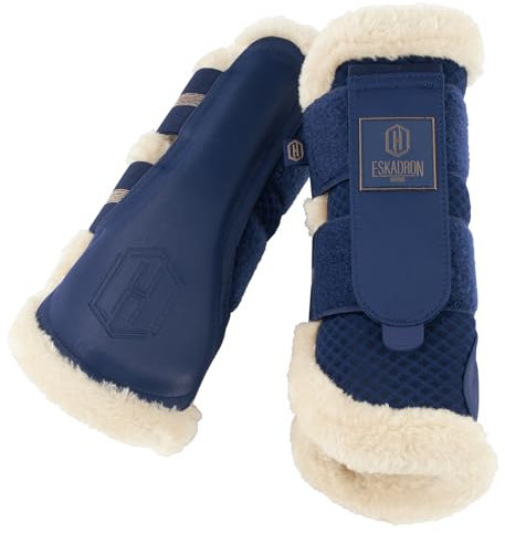 Eskadron Heritage Gamaschen Mesh Fauxfur, Farbe:True Blue, Größe:L