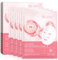 Maschera viso collagene 4 pezzi, maschera per collagene biologica durante la notte, maschera viso collagene profonda durante la notte, maschera per la cura della pelle per lenire, riparare, idratare