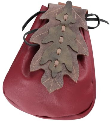 Pjeghbvop Gürtel Leder Steampunk Hüfttasche Mittelalter Leder Gürtel Pack Hüfttasche Vintage Gürteltasche