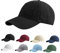 Etyepoh Baseball Cap für Herren und Damen, Unisex Kappe Verstellbar Reine Farbe Baseboard Baseballkappe Mütze (C-schwarz, one Size)
