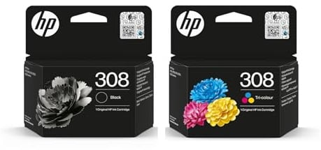 HP 308 Black and Colour Ink Cartridge Combo Pack - 6L6S6UE