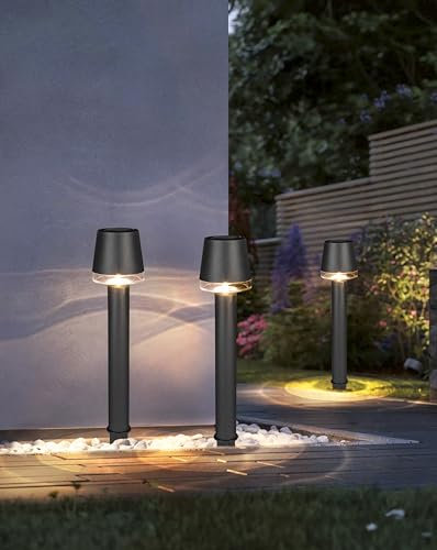 INSPINOVIA Solarleuchten 4er Set | Solarlampen für den Außenbereich | Ideal für Garten, Balkon und Terrasse (Modell 1)