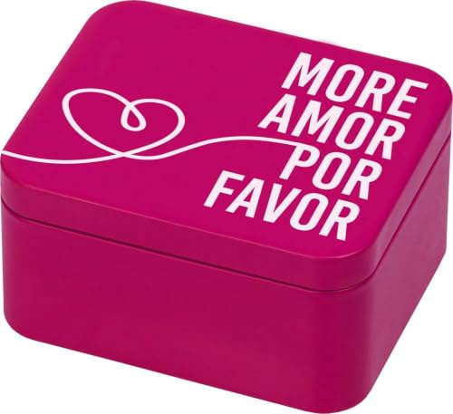 Birkmann, Geschenkbox, Electric Pink, 12×10×6,2 cm, Weißblech, More amore por favor