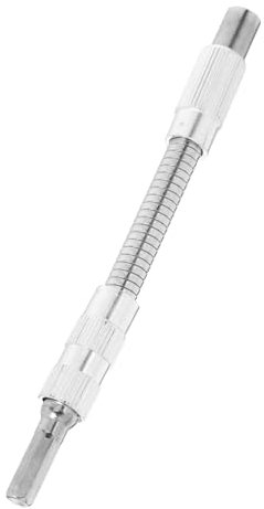 SHINEOFI Flexible Drill Shaft Extension for Power Drills Steel Flexible Shaft Bit Extender Screwdriver Bit Extension Easy Maneuverability Silver