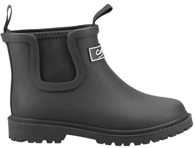 Cotswold Barton TPR+Neoprene Kid's Black Wellington Boots