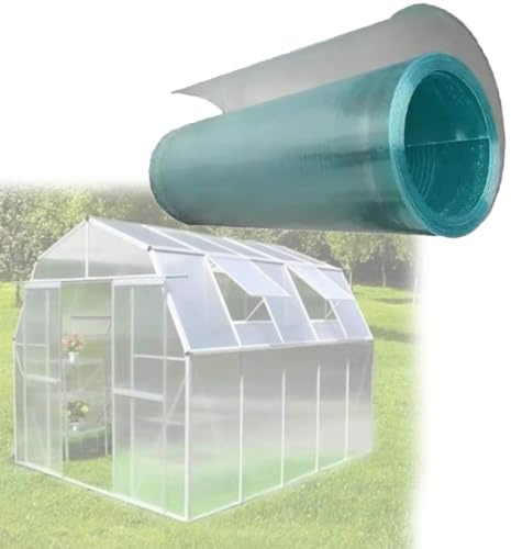 ZIUSFAC Clear Pergola Roof Panels Greenhouse Panels 32×3ft 10×3ft Roofing Sheet Fiberglass Rainproof Board Roof Cover Plastic Roof Sheets for Gardening Farming Garage(3.3x3.3ft(1x1m))