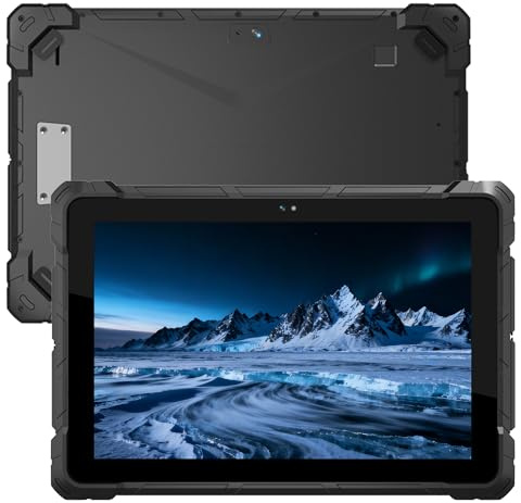HEIGAOLAPC Outdoor Tablet PC Rugged Tablet PC Industrial 10.1 Win 11 Pro, N150 16GB Ram 256GB Rom, Sunlight-readable Display, 8000mAh, SIM 4G LTE, GPS, NFC, Barcode Scanner, HDMI, Type-C, RS232