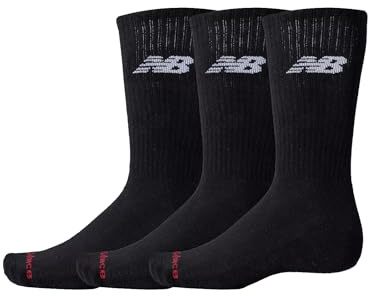 New Balance Everyday Socks Socken 3er Pack (DE/NL/SE/PL, Numerisch, 43, 46, Regular, Regular, black)