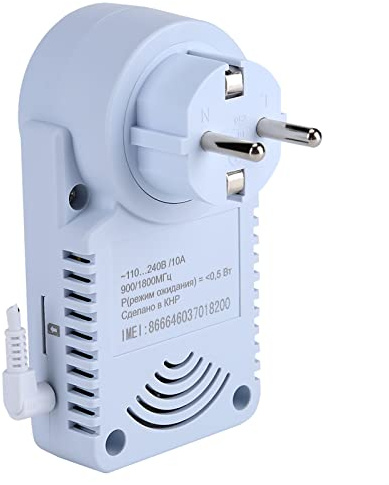 Phefop Prise de Courant GSM, Prise de Courant GSM, Contrôle Intelligent de la Température et Capteur de Température d'avertissement pour Usine Domestique (Norme européenne Version Russe)