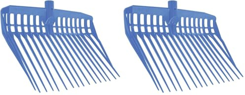 Kerbl Dunggabel EcoFork (Mistgabel in Royalblau & ohne Stiel, 39 x 30 x 6 cm Heugabel) 326053 (Packung mit 2)