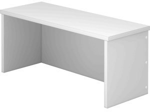 Thekenaufsatz für Schreibtisch 800x800mm Grau