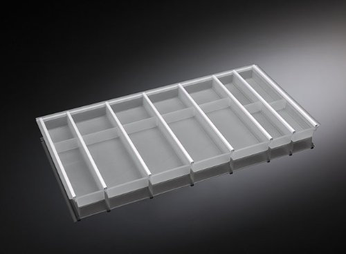 Naber Cuisio 100. Besteckeinsatz, graphit- transluzent