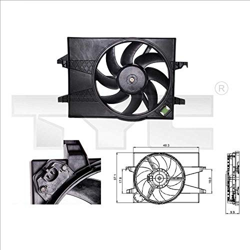 TYC Lüfter, Motorkühlung 810-0025 Kompatibel mit: FORD FIESTA V, FIESTA V Van, FUSION, MAZDA 2