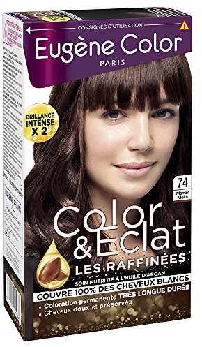 Eugenio Color – N ° 34 Castaño Avellana – Tinte permanente – Lote de 2