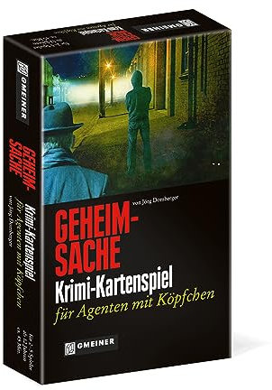 Gmeiner-Verlag Geheimsache: Krimi-Kartenspiel für Agenten mit Köpfchen