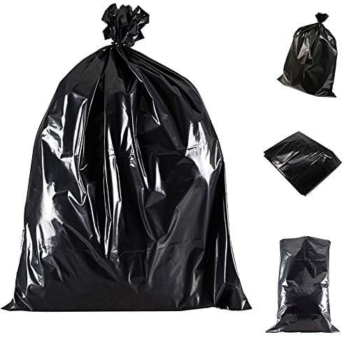 Wellpack Europe 200 x Large Heavy Duty Black Bin Bags Cleaning Waste Rubbish Refuse Sacks Liners