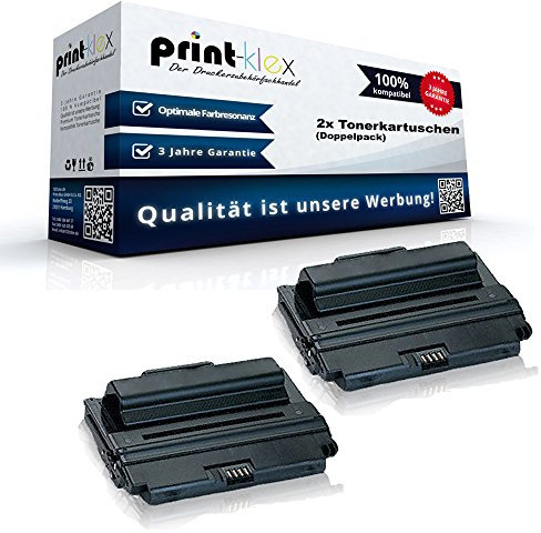 2X Print-Klex Tonerkartushen kompatibel für Xerox Phaser 3435 Phaser 3435 DN Phaser 3435 N 106R01414 106R01415 Black Schwarz - Office Plus Serie