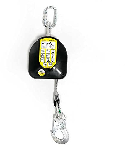 ELLERsafe Fallschutz - WR100 - Mit Bandmaterial und Karabiner mit Absturzindikator - europäische Herstellung, erfüllt Also die Sicherheitsanforderungen!